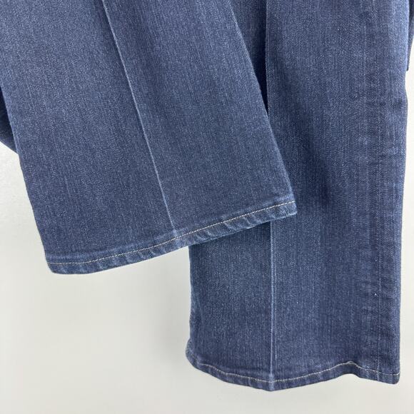Paige Manhattan Bootcut Jeans Dark Wash Stretch Mid Rise Denim Women's Size 34 - Picture 6 of 11